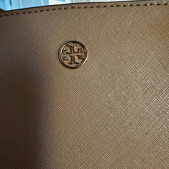 Light Umber Leather Tory Burch Tote - Picture 7 of 8